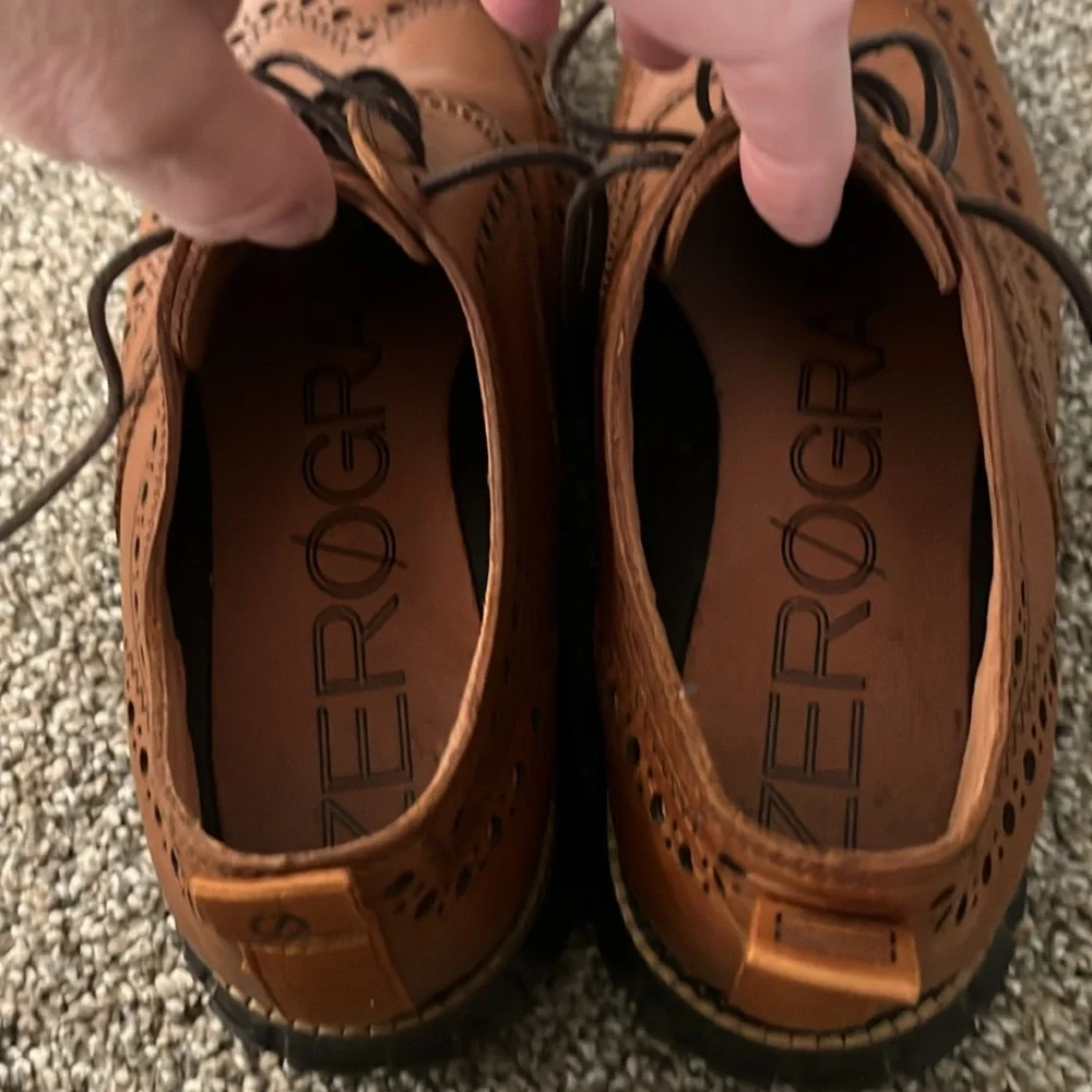 Cole Haan Zerogrand Leather Wingtip Derby Oxford Size 7 - Picture 5 of 12